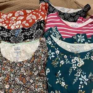 6--Croft & Barrow XXL 3/4 Sleeve Knit Pullover Tops Bundle